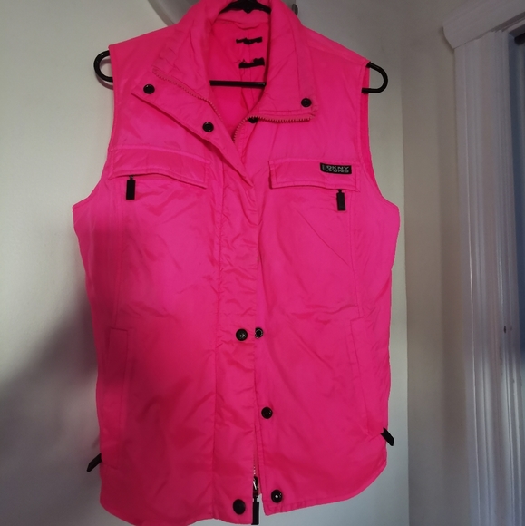 Neon pink puffer vest - Picture 1 of 1